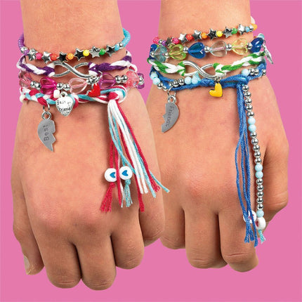 Gekleurde Knutselset Vriendschapsarmbanden Maken - Babywinkel - 8714274028197