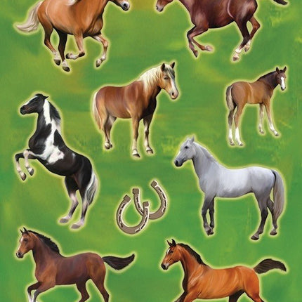 Groene Paarden Stickers - Babywinkel - 8718274280937