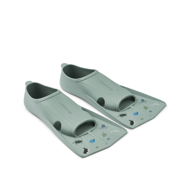 Gustav Printed Flippers Sea Peppermint koop je bij Babywinkel