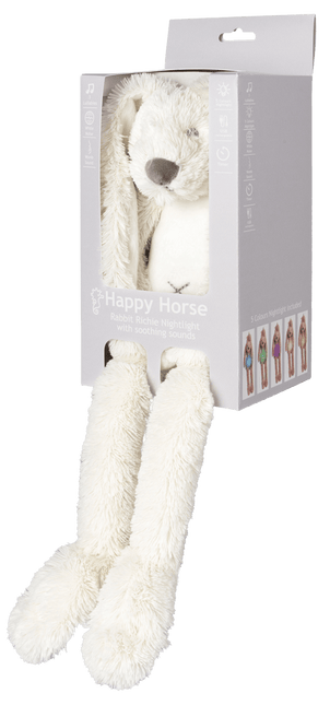 Happy Horse Knuffel Ivory Rabbit Richie met Nachtlampje en Geluid 34cm koop je bij Babywinkel