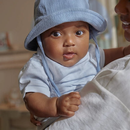 Hoedje blauw Stone Blue koop je bij Babywinkel