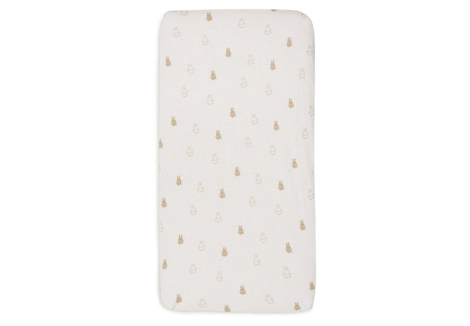 Hoeslaken Jersey 40/50x80/90cm Happy Miffy - Nougat - Babywinkel - 8717329378902