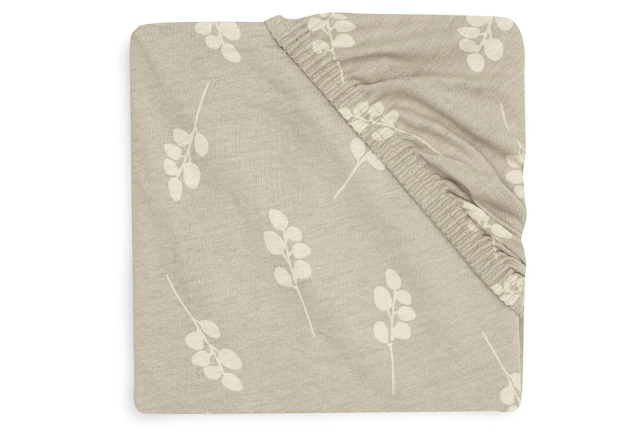 Hoeslaken Jersey 40/50x80/90cm Twig - Olive Green - Babywinkel - 8717329376403
