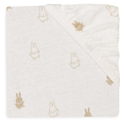 Hoeslaken Jersey 60x120cm Happy Miffy - Nougat - Babywinkel - 8717329378919