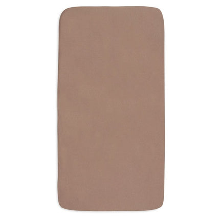 Hoeslaken Jersey 60x120cm - Milky Coffee/Ivory - 2 Stuks - Babywinkel - 8717329400214