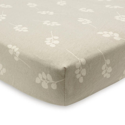 Hoeslaken Jersey 60x120cm Twig - Olive Green - Babywinkel - 8717329376496