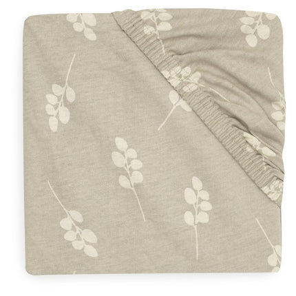 Hoeslaken Jersey 60x120cm Twig - Olive Green - Babywinkel - 8717329376496