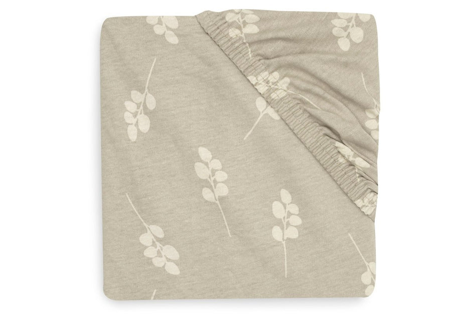 Hoeslaken Jersey 70/140x75/150cm Twig - Olive Green - Babywinkel - 8717329376380