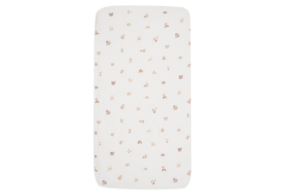 Hoeslaken Jersey 70/75x140/150cm - Animal Friends - Babywinkel - 8717329400313
