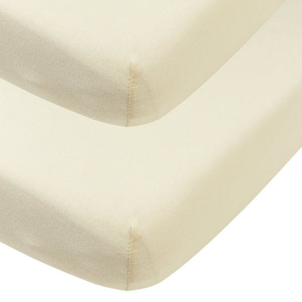 Hoeslaken juniorbed 2 - pack jersey Uni - nature - 70x140/150cm - Babywinkel - 4054703507522