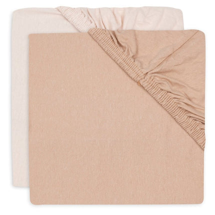 Hoeslaken Set 2 - Pack – Zachte Jersey Blush 60x120cm koop je bij Babywinkel