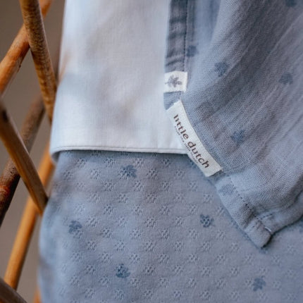 Hydrofiele doek 120x120 - Pure Denim Blue - Babywinkel - 8721122584736