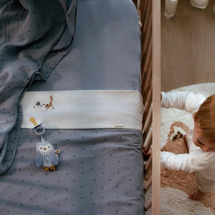 Hydrofiele doek 120x120 - Pure Denim Blue - Babywinkel - 8721122584736