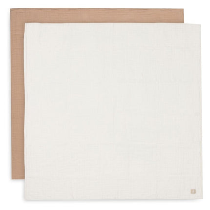 Hydrofiele Doek Large 115x115cm - Biscuit/Ivory - 2 Stuks - Babywinkel - 8717329394117