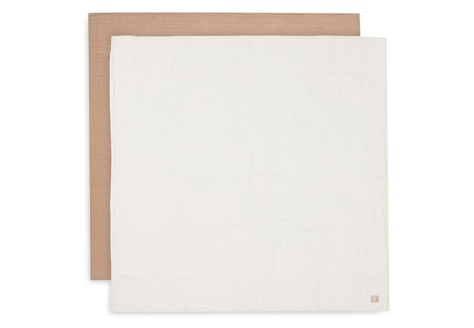 Hydrofiele Doek Large 115x115cm - Biscuit/Ivory - 2 Stuks - Babywinkel - 8717329394117