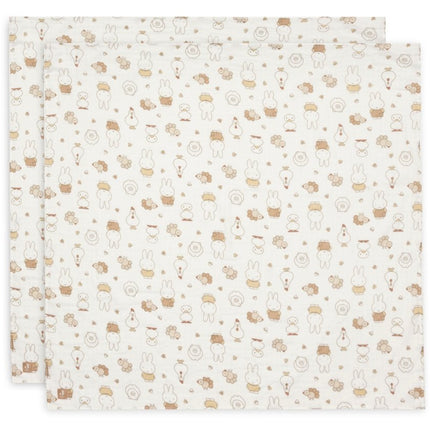 Hydrofiele Doek Large 115x115cm - Nijntje Family Farm - 2 Stuks koop je bij Babywinkel