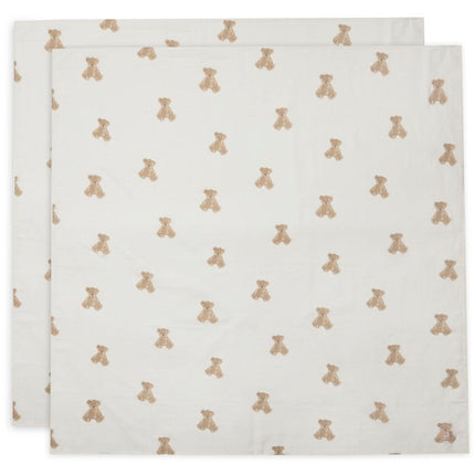 Hydrofiele Doek Large 115x115cm - Teddy Bear - 2 Stuks - Babywinkel - 8717329369436