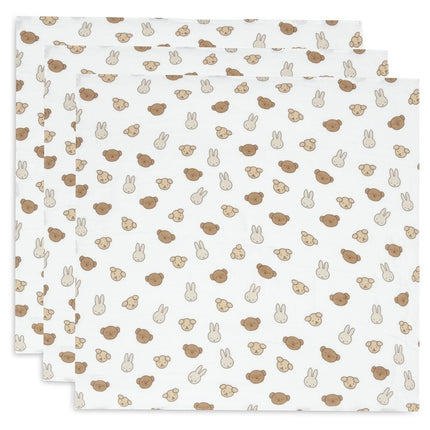 Hydrofiele Doek Small 70x70cm - Miffy and Friends - 3 Stuks - Babywinkel - 8717329393400