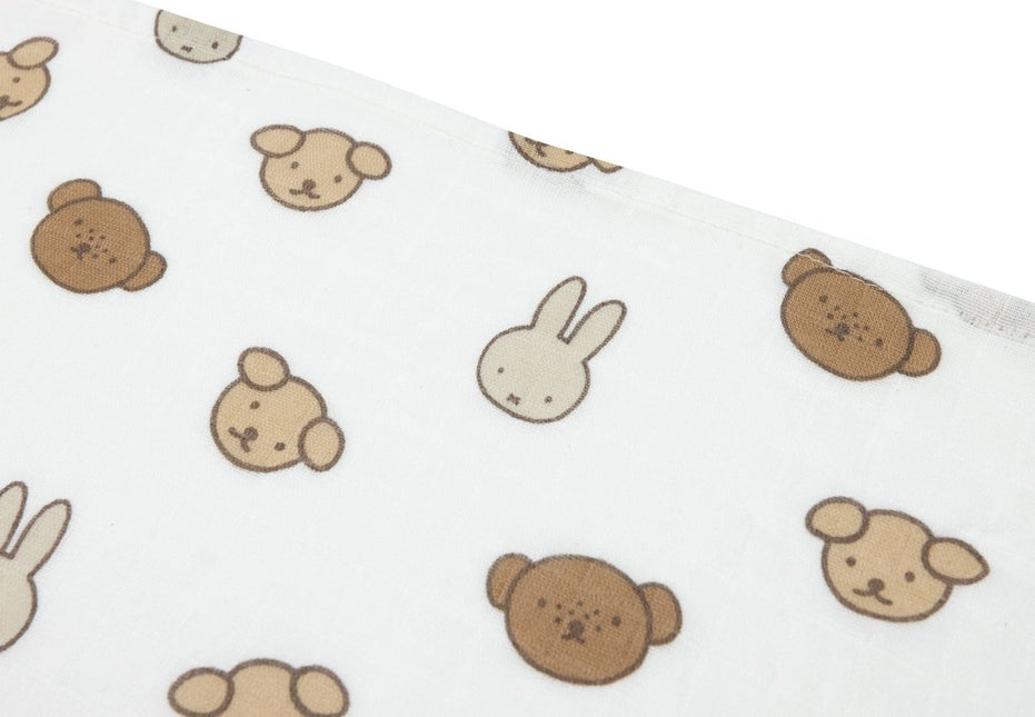 Hydrofiele Doek Small 70x70cm - Miffy and Friends - 3 Stuks - Babywinkel - 8717329393400