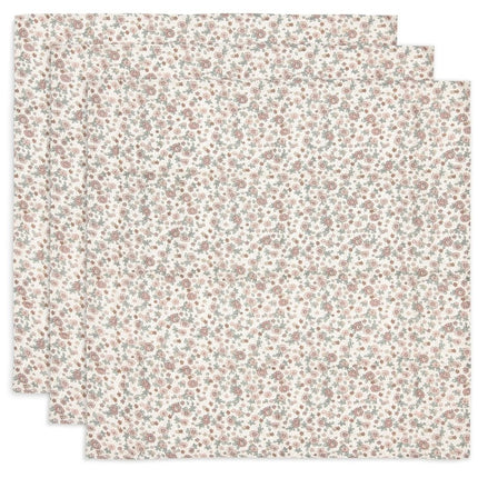 Hydrofiele Doek Small 70x70cm - Retro Flowers - 3 Stuks - Babywinkel - 8717329376823
