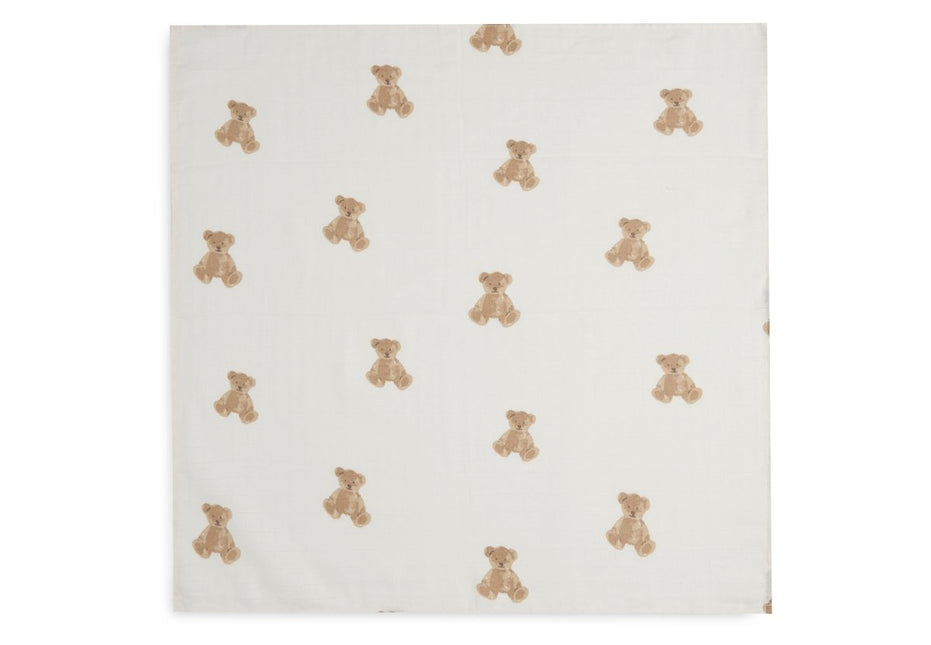 Hydrofiele Doek Small 70x70cm - Teddy Bear - 3 Stuks - Babywinkel - 8717329369443