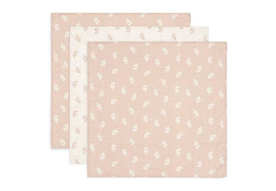 Hydrofiele Doek Small 70x70cm Twig - Wild Rose - 3 Stuks - Babywinkel - 8717329376861