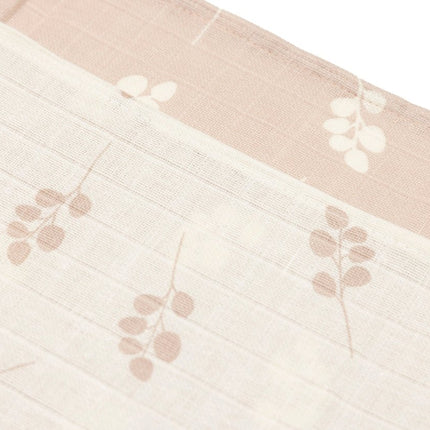 Hydrofiele Doek Small 70x70cm Twig - Wild Rose - 3 Stuks - Babywinkel - 8717329376861