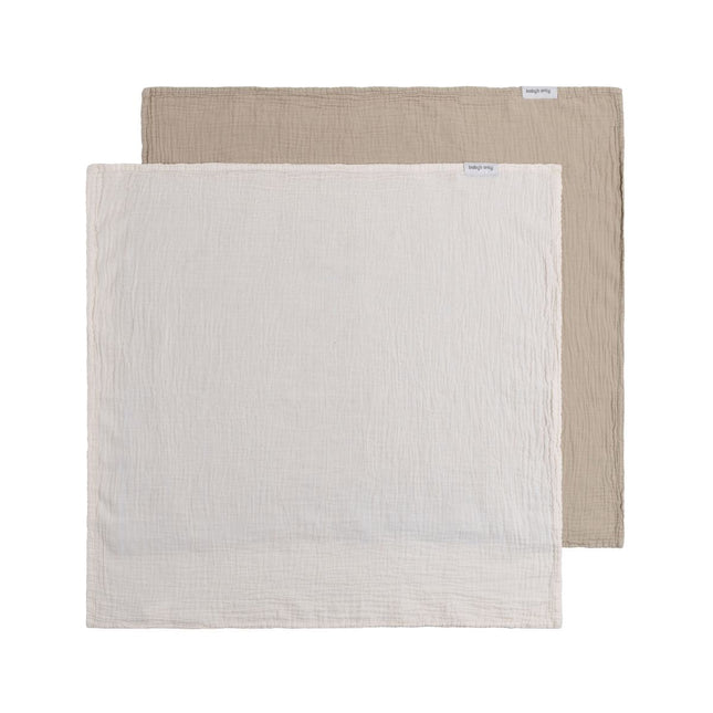 Hydrofiele doek Tender beige/linen - 65x65 - 2 - pack - Babywinkel - 8721052102604