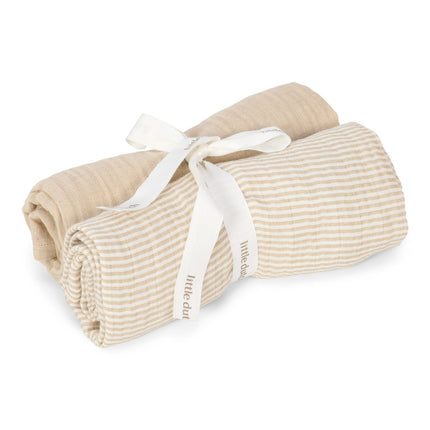 Little Dutch Hydrofiele Doek Pure Soft Beige 70Cm koop je bij Babywinkel