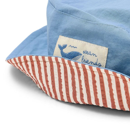 Little Dutch Kapelusik przeciwsłoneczny Baby Ocean Splash