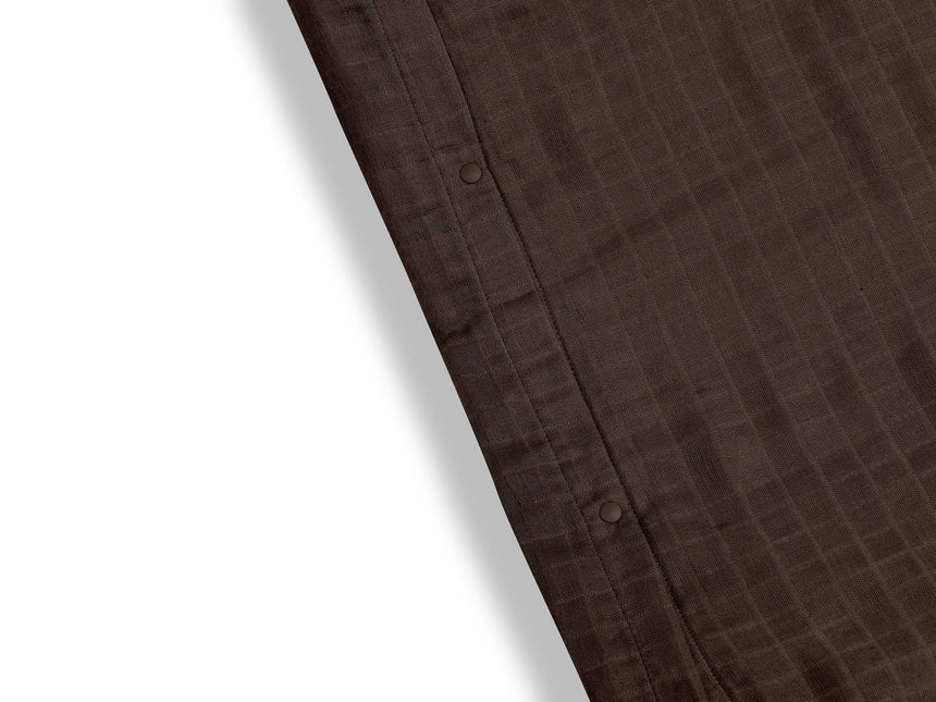 Jollein Aankleedkussenhoes Wrinkled Cotton Chestnut 50x70cm - Jollein - Babywinkel - 8717329364295