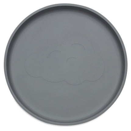 Jollein Baby Bordje Silicone Storm Grey - Jollein - Babywinkel - 8717329366398