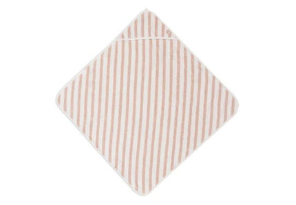 Jollein Badcape Baby Gestreept Terry Wild Rose 75X75cm - Jollein - Babywinkel - 8717329381827
