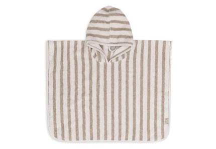 Jollein Badponcho Gestreept Terry Olive Green - Jollein - Babywinkel - 8717329381025