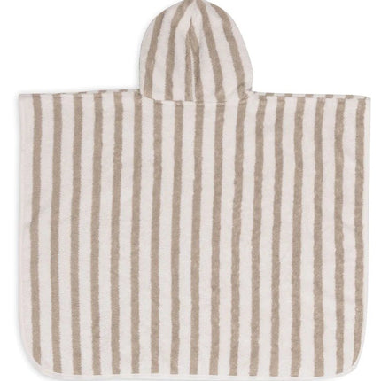 Jollein Badponcho Gestreept Terry Olive Green - Jollein - Babywinkel - 8717329381025