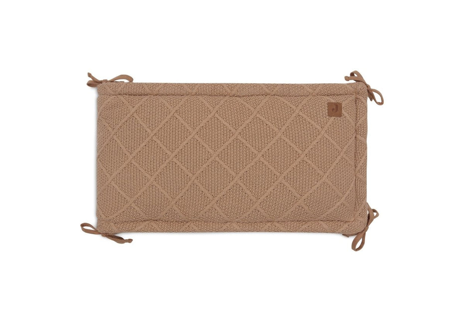 Jollein Boxbumper Check Knit Biscuit 180 X 30 Cm - Jollein - Babywinkel - 8717329386846