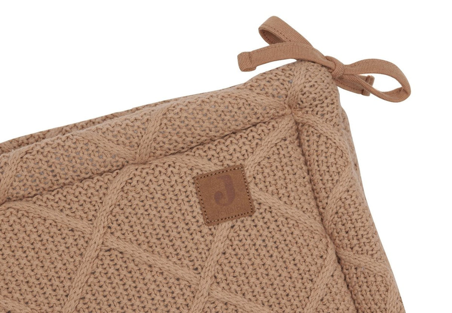 Jollein Boxbumper Check Knit Biscuit 180 X 30 Cm - Jollein - Babywinkel - 8717329386846