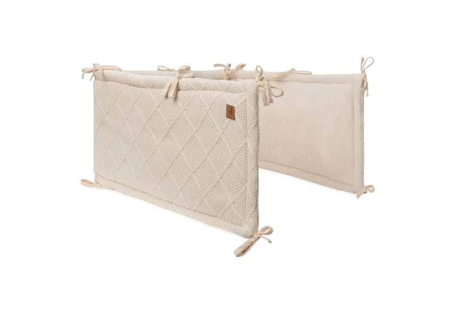 Jollein Boxbumper Check Knit Oatmeal 180 X 30 Cm koop je bij Babywinkel