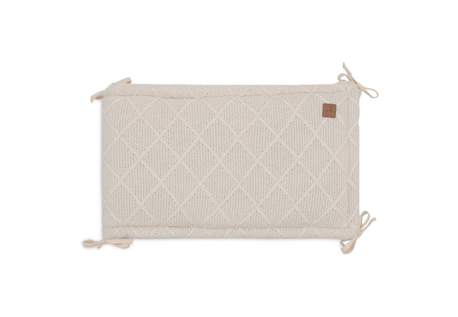 Jollein Boxbumper Check Knit Oatmeal 180 X 30 Cm - Jollein - Babywinkel - 8717329386839