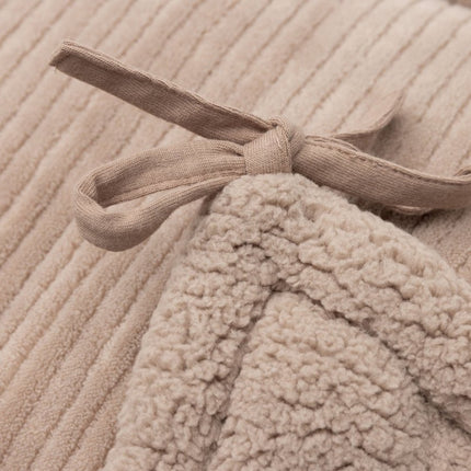 Jollein Boxbumper Cloudy Rib/ Milky Coffee 180X30Cm - Babywinkel - 8717329401556