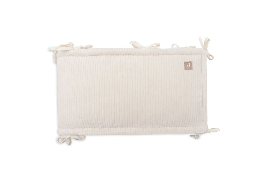 Jollein Boxbumper Cloudy Rib/ Oatmeal 180X30Cm - Babywinkel - 8717329401549