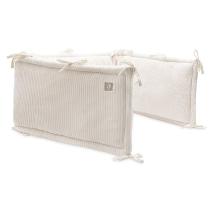 Jollein Boxbumper Cloudy Rib/ Oatmeal 180X30Cm - Babywinkel - 8717329401549
