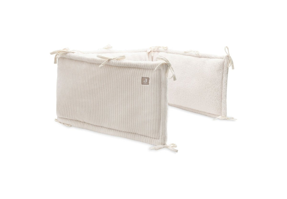 Jollein Boxbumper Cloudy Rib/ Oatmeal 180X30Cm - Babywinkel - 8717329401549
