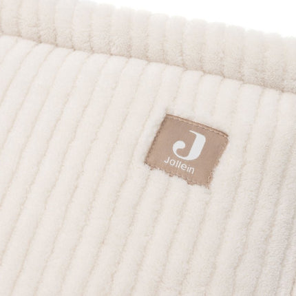 Jollein Boxbumper Cloudy Rib/ Oatmeal 180X30Cm - Babywinkel - 8717329401549