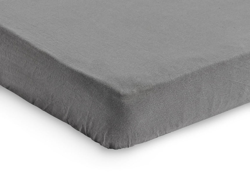 Jollein Hoeslaken Jersey Storm Grey 60x120cm 2st - Jollein - Babywinkel - 8717329359994