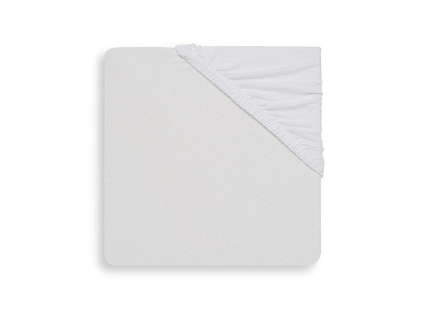 Jollein Hoeslaken Jersey Wit 75x150cm - Jollein - Babywinkel - 8717329301818