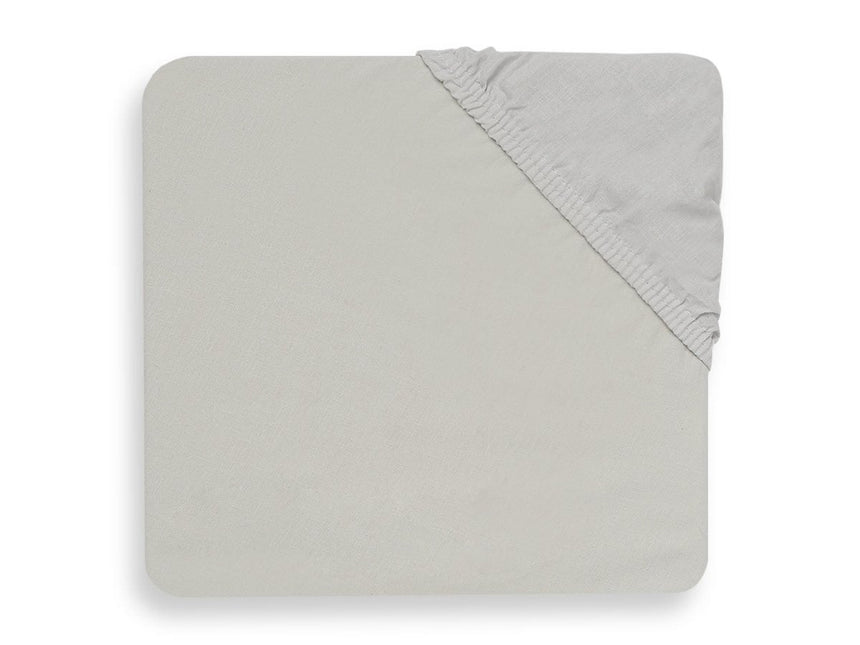 Jollein Hoeslaken Katoen Soft Grey 60x120cm - Jollein - Babywinkel - 8717329356719