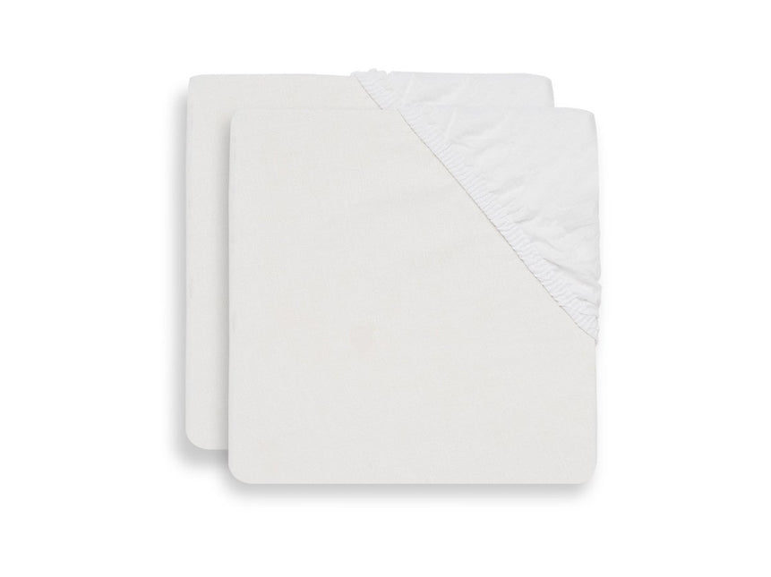 Jollein Hoeslaken Katoen Wit 40x80cm 2st - Jollein - Babywinkel - 8717329351226