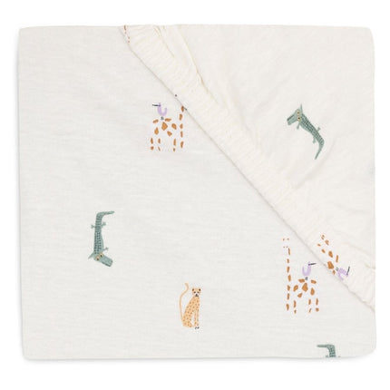 Jollein Hoeslaken Peuter Jersey Jungle Jambo 60 X 120 Cm - Jollein - Babywinkel - 8717329388321