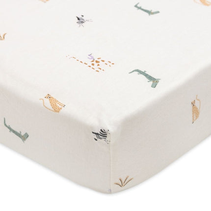 Jollein Hoeslaken Peuter Jersey Jungle Jambo 60 X 120 Cm - Jollein - Babywinkel - 8717329388321